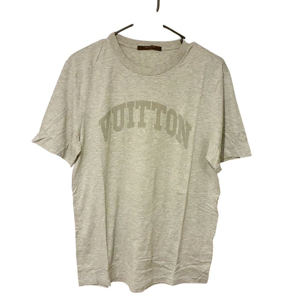Louis Vuitton Light Gray Logo Short Sleeve Tee
